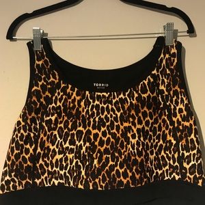 3X Torrid Racerback Cheetah Print Sports Bra